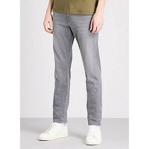 NWT J BRAND Men’s Tyler Slim Fit Taper Jean Selvedge in Grey Luna Denim Light